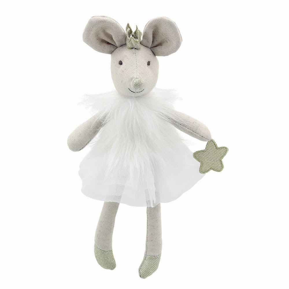 Ecology Study Rocking Horse Puppet Company White Wilberry Ballerina Mouse