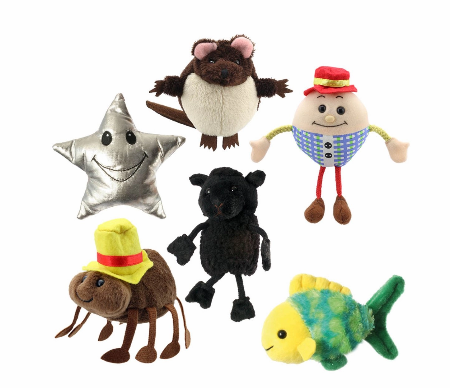 Emission Spectrum Weather Science Puppet Company Nursery Rhymes Set of 6 Finger Puppets