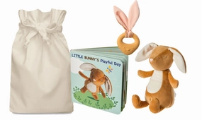 Leika Little Bunny Story Sack with Soft Toy and Teether Tree Identification