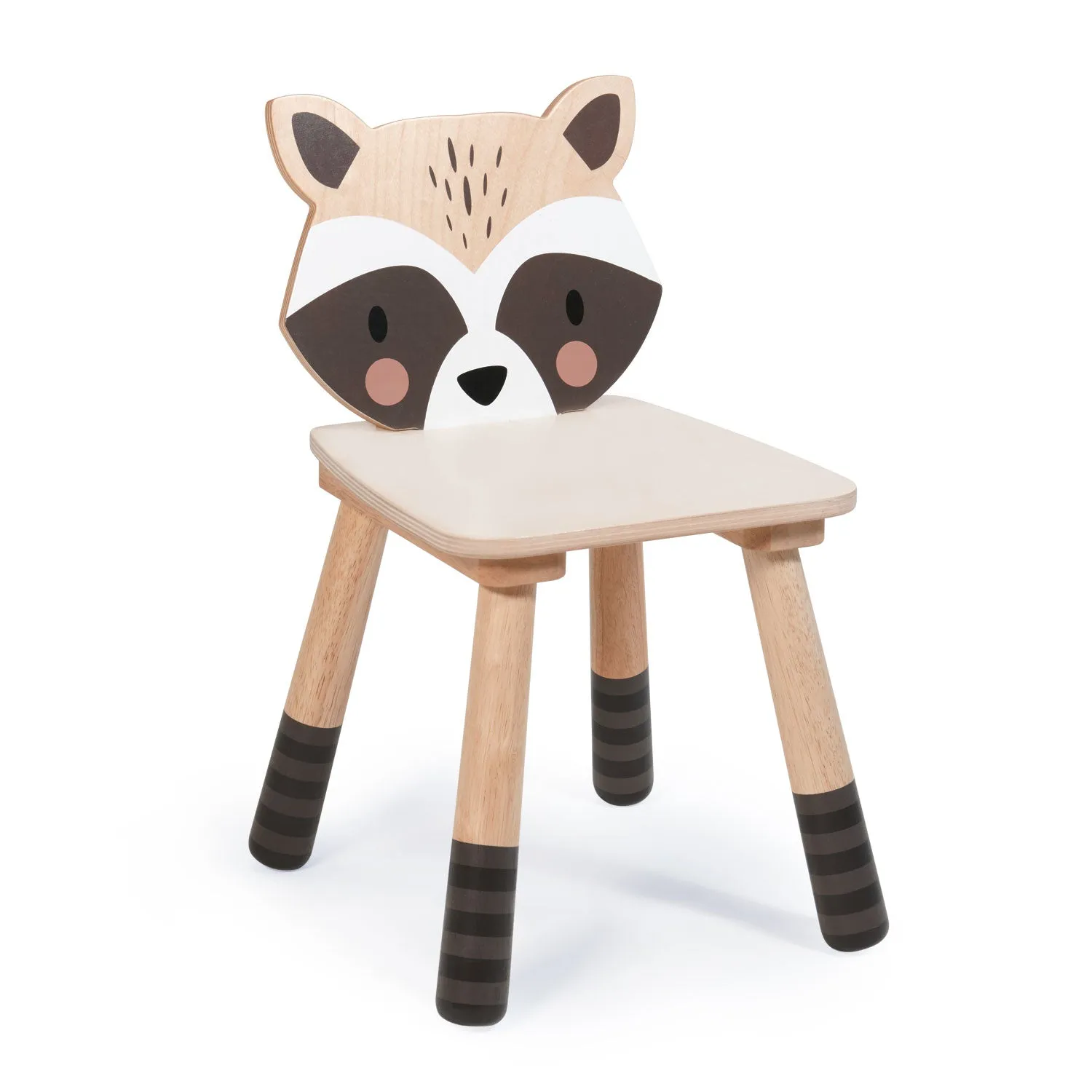 Tenderleaf Toys Wooden Forest Raccoon Chair (Direct Shipping) Voice controlled
