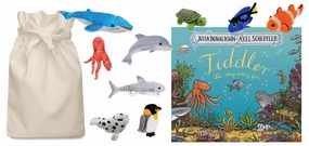 Tiddler Story Sack with Puppet Company Finger Puppets Educational Fun