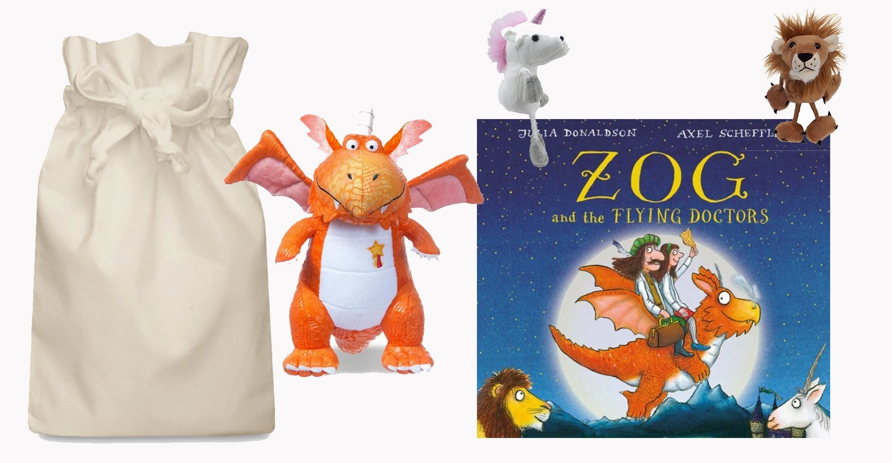 Game Physics Zog and the Flying Doctors Story Sack with Finger Puppets and Zog Soft Toy