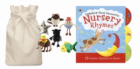 Flexibility Increase Nursery Rhymes Story Sack with Puppet Company Finger Puppets x 6