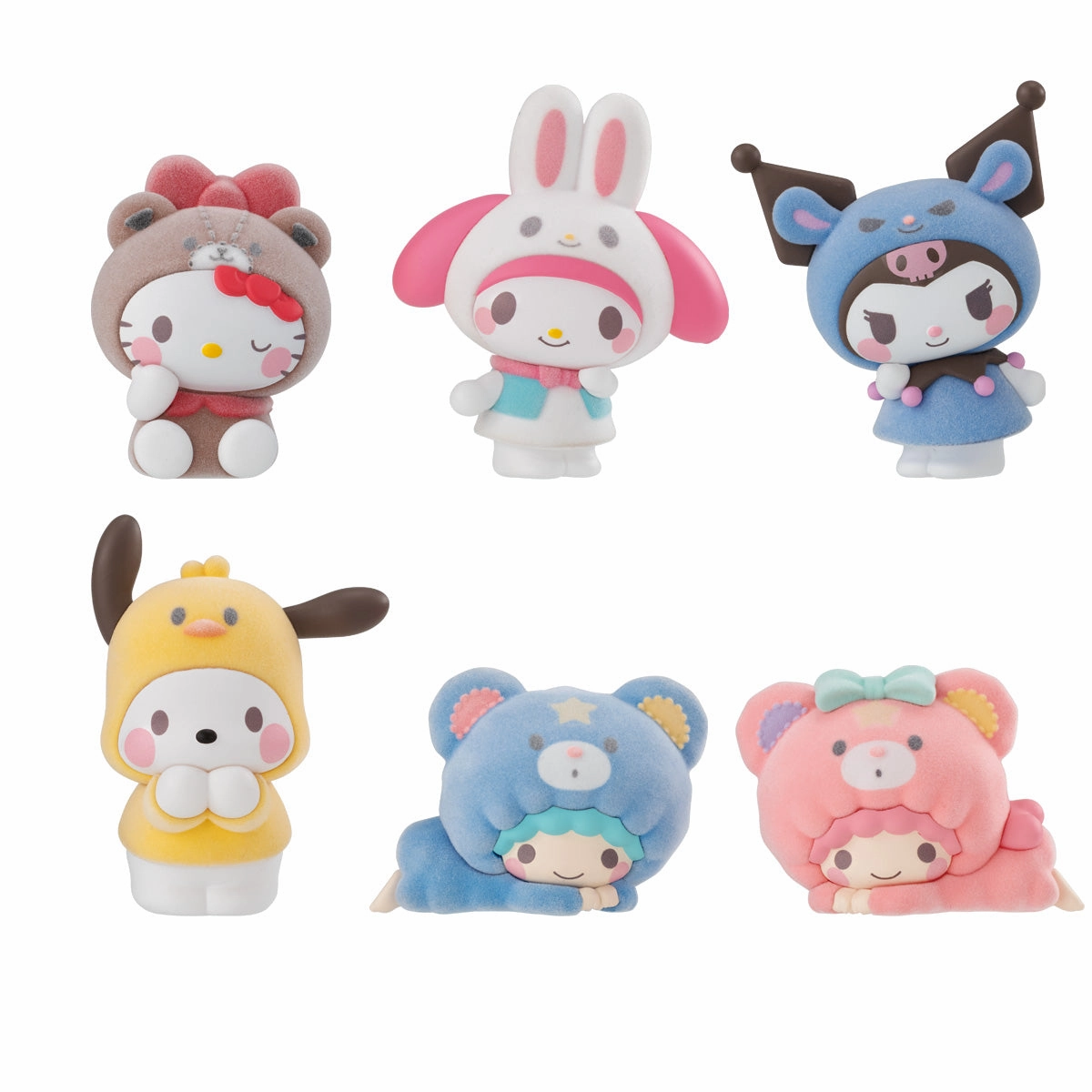 Exclusive Series Drop Collector's Pack Display KIGURUMI-S SANRIO CHARACTERS FRIENDS (set of 6) ?????t