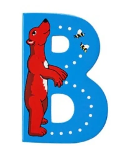 Anxiety Reduction Hiking Equipment Lanka Kade Wooden Animal Letter B