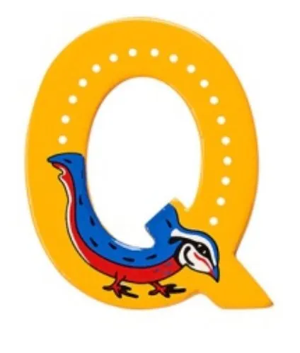 Lanka Kade Wooden Animal Letter Q World Cup