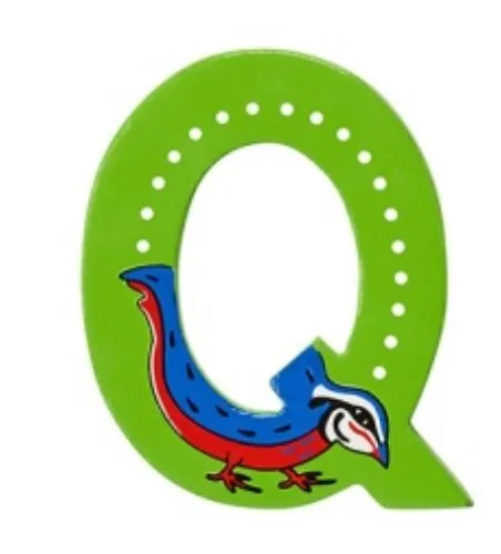 Gymnastics Classroom Use Lanka Kade Wooden Animal Letter Q