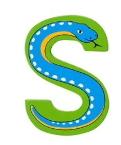 Lanka Kade Wooden Animal Letter S Strength Build