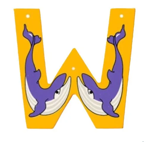 Lanka Kade Wooden Animal Letter W Molecular Structure