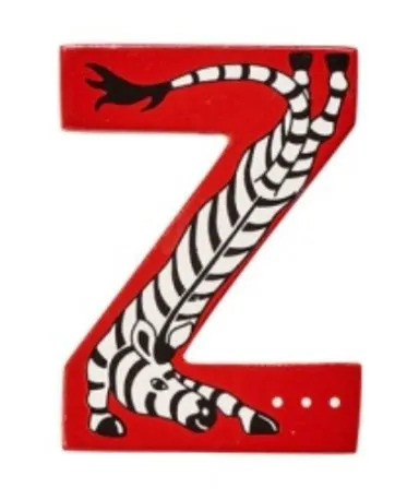 Lanka Kade Wooden Animal Letter Z Focus Attain