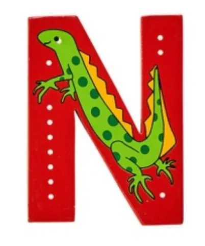 Lanka Kade Wooden Animal Letter N Jungle Adventure