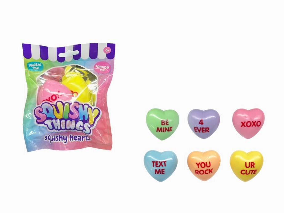 Exploration Reward Squishy Message Hearts - 3 Pack