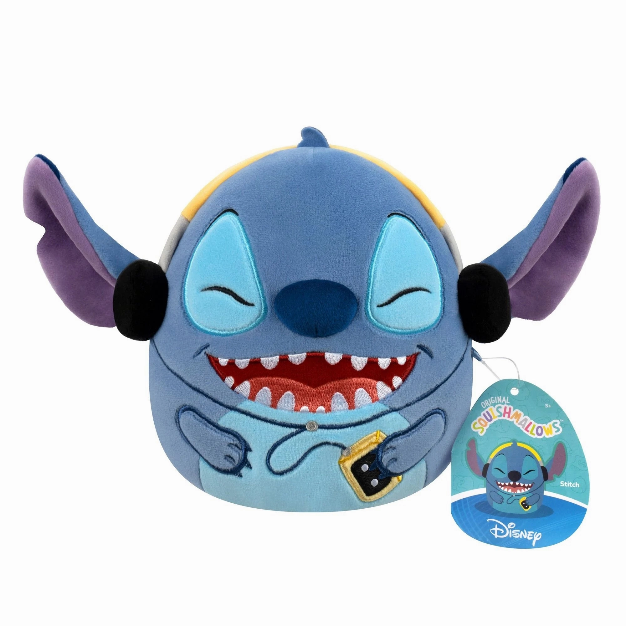 Rhythm Sense Squishmallows 20cm - Disney Stitch With Headphones