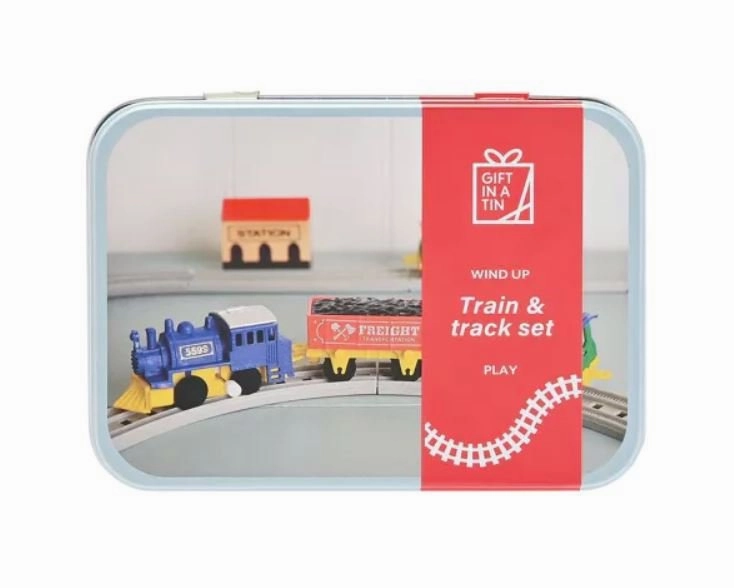 Apples To Pears Gift In A Tin Wind Up Train Set Pet Training