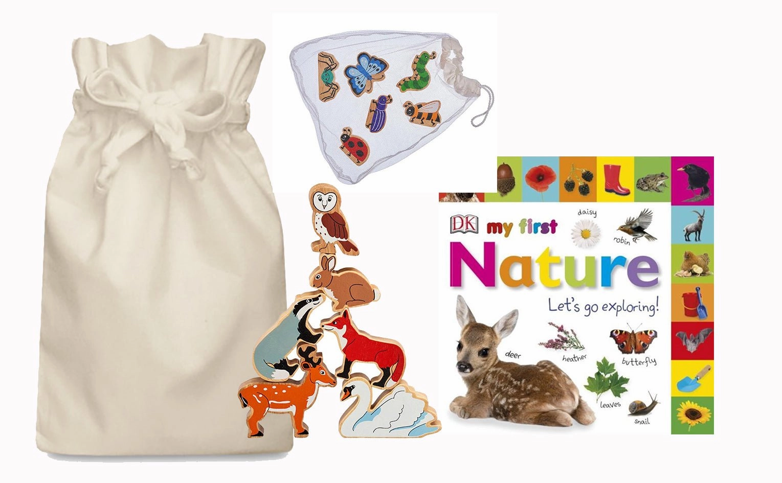 Historical Figure Imaginative Play My First Nature Story Sack with Lanka Kade Animals and Bugs