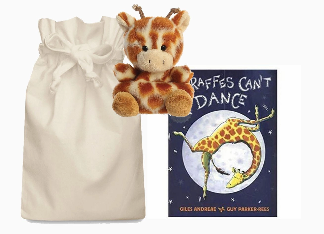 Giraffes Can't Dance Story Sack with Aurora Palm Pal Giraffe Gardening Tool Strategy Play