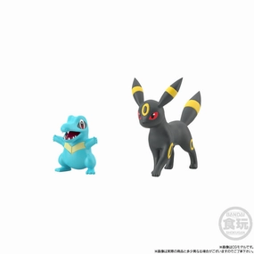 POK??MON SCALE WORLD JOHTO REGION TOTODILE & UMBREON W/O GUM ???????` ???? ??{&?????? ???^ Collector's Edition Series