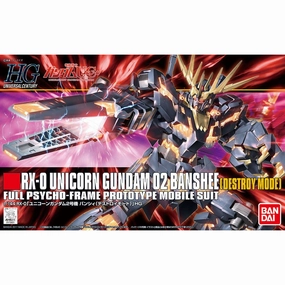 HGUC 1/144 Unicorn Gundam 2nd Unit Banshee (Destroy Mode) ?C?? ???F ???_ ????? Mystery Edition Release