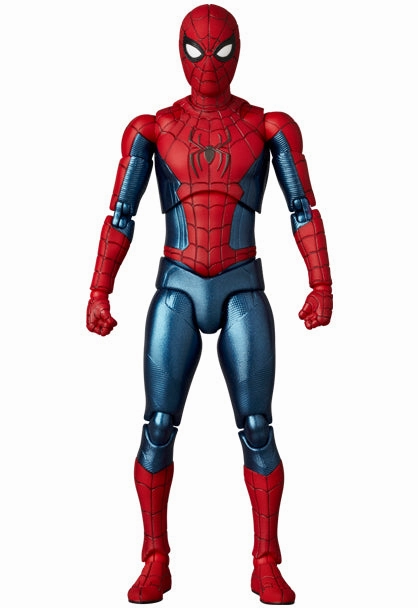 Cartoon Figure Movie Sculpture MAFEX "Spider-Man: No Way Home" Spider-Man New Red & Blue Suit