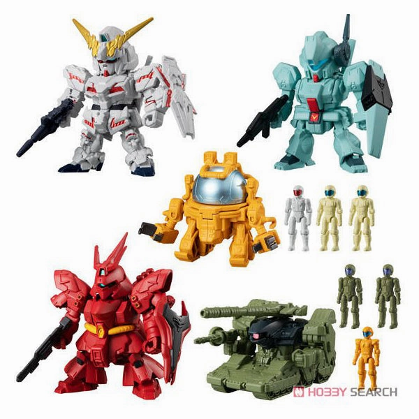 Mobile Suit Gundam Micro Wars 4 Mini Figure Set of 5 Collector's Series Opening Collector's Pack Reveal