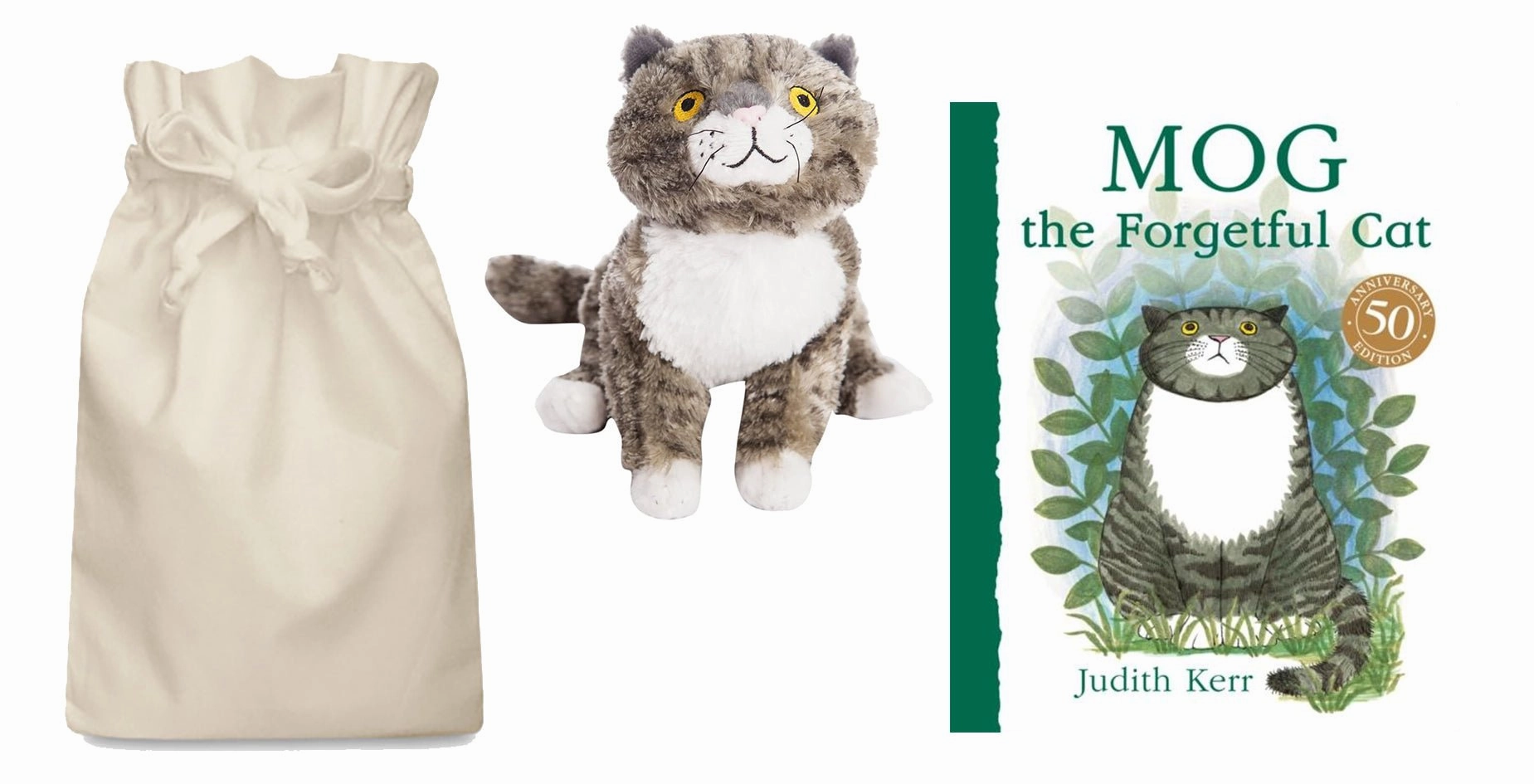 Reaction Time Mog the Forgetful Cat Story Sack ?C with Mog Soft Toy