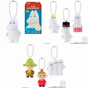 MOOMIN FLUFFY MASCOT W/O GUM (set of 7) Random Drop Series