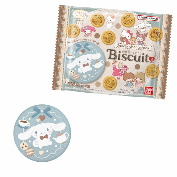 SANRIO CHARACTERS BISCUITS WITH EMBROIDERY CAN BADGE 3 (pack of 12) ???C ???? Limited Toy Release