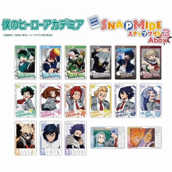 My Hero Academia Snapmide 3 A Box (1 Box 16 packs) Collectible Series Opening Random Find Series