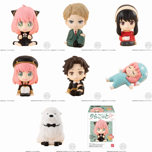 RIRAKOTTO SPY??FAMILY W/O GUM (box of 10) (2024 July Resale ver.) ?g?? ?g?^?? ???? Anya ???`?? Collector's Drop Display Random Drop Opening