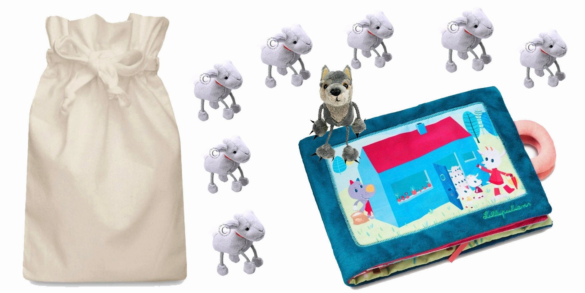 Boat Toy Nicolas the Wolf and the 7 Goats Story Sack