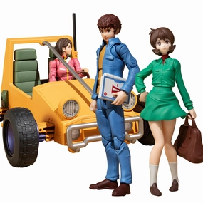 Dinosaur Model G.M.G. Earth Federation 07 Amuro Ray & Frau Bow and 08V-SP General Soldier & Buggy Set Box (with Gift)