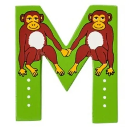 Lanka Kade Wooden Animal Letter M Character Development Goal Support