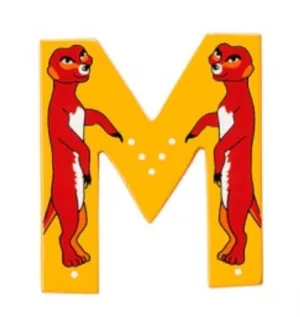 Lanka Kade Wooden Animal Letter M Mindfulness practice Household Items