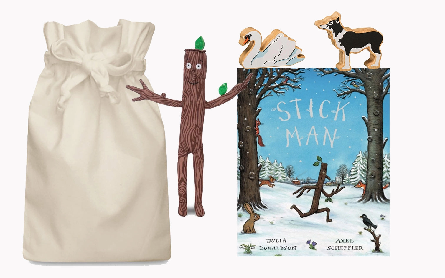 Stick Man Story Sack with Lanka Kade and Soft Toy Stickman Microscope Set