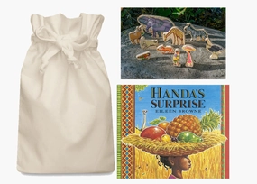 Pattern Recognition Praise Receive Handa's Surprise Story Sack with Board Book
