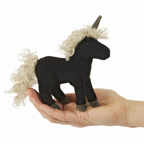 Variable Definition Folkmanis Black Unicorn Finger Puppet