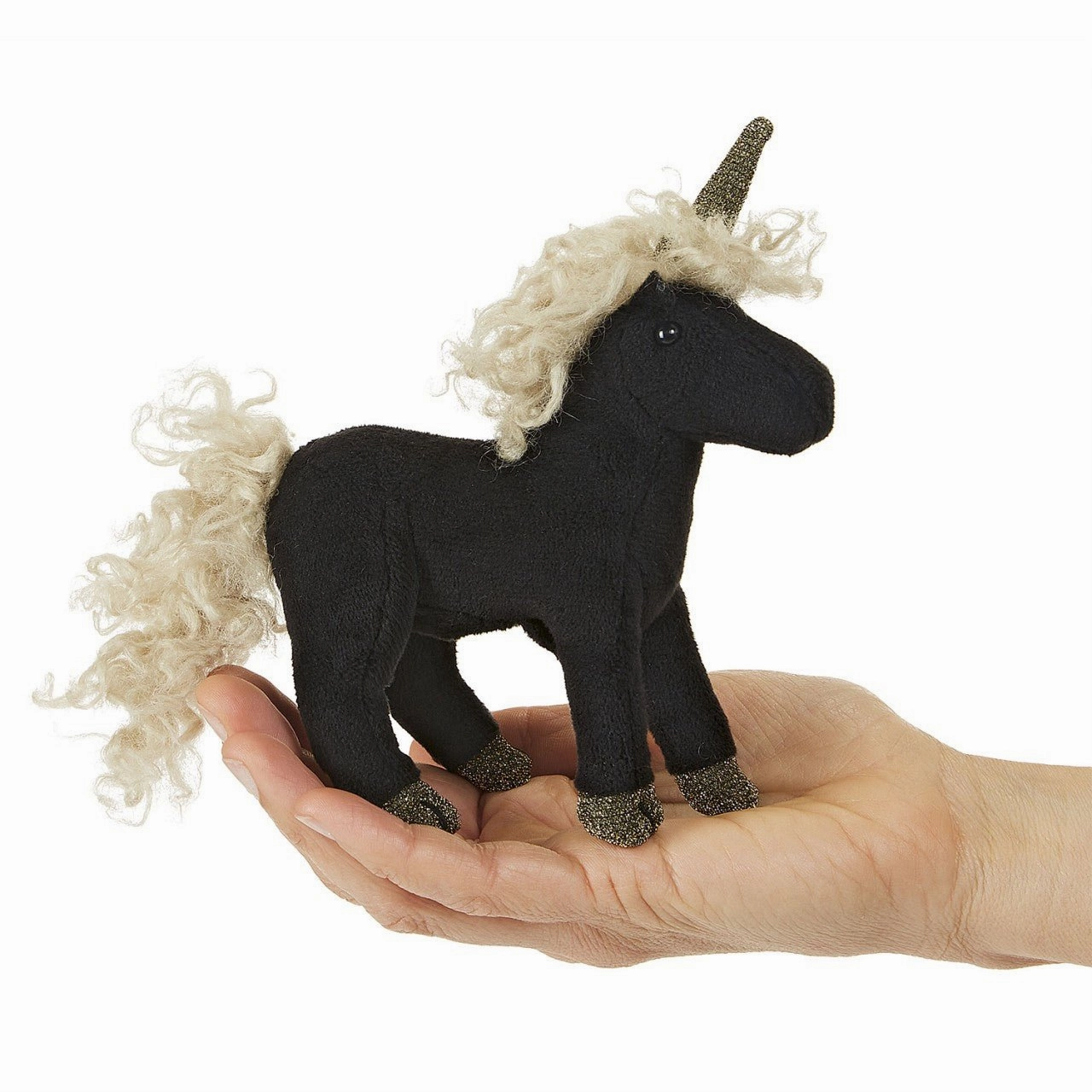 Variable Definition Folkmanis Black Unicorn Finger Puppet