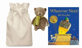 Whatever Next Story Sack with Brownie Bear Soft Toy Galaxy Model