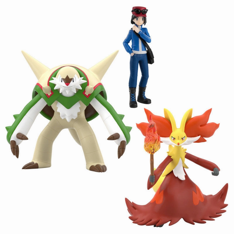 Limited Find Release POK??MON SCALE WORLD KALOS REGION CALEM & CHESNAUGHT & DELPHOX W/O GUM ???????` ???? ???? & ????t?? ?????^