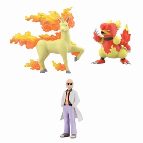 POK??MON SCALE WORLD KANTO REGION BLAINE & RAPIDASH & MAGMAR W/O GUM  ???????` ???? ?? ?????F ?????R ?P???^ Surprise Pack Opening