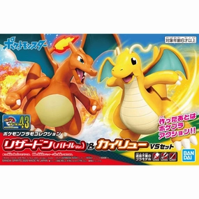 Collector's Pack Series Pokemon Plastic Model Collection 43 Select Series Charizard (Battle Ver.) & Dragonite VS Set ???????` ???? ?????? ??????