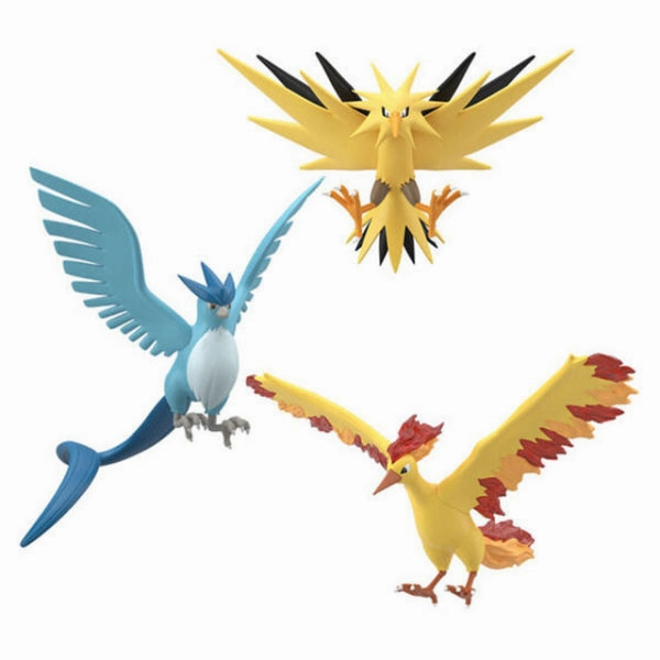 POKEMON SCALE WORLD KANTO REGION MOLTRES & ZAPDOS & ARTICUNO (2024 Oct resale ver.) ???????` ???? Toy Pack Unboxing Limited Series Display