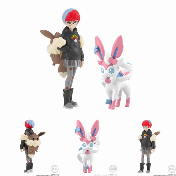 POKEMON SCALE WORLD PALDEA REGION PENNY & SYLVEON W/O GUM  ???????` ????  ?? ?????? ?????^ Collectible Series Series