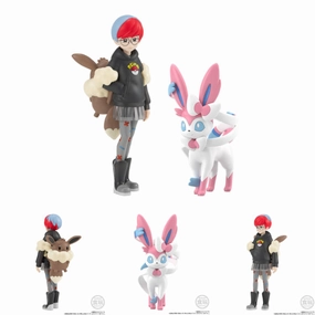 POKEMON SCALE WORLD PALDEA REGION PENNY & SYLVEON W/O GUM  ???????` ????  ?? ?????? ?????^ Collectible Series Series