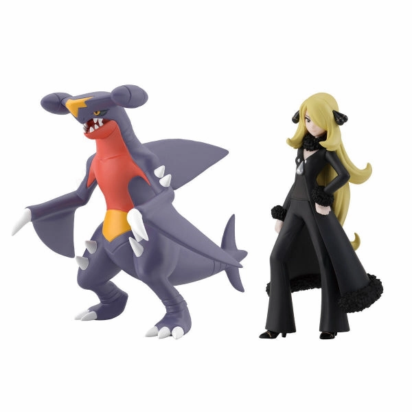 Hidden Find Discovery POKEMON SCALE WORLD SINNOH REGION CYNTHIA & GARCHOMP W/O GUM