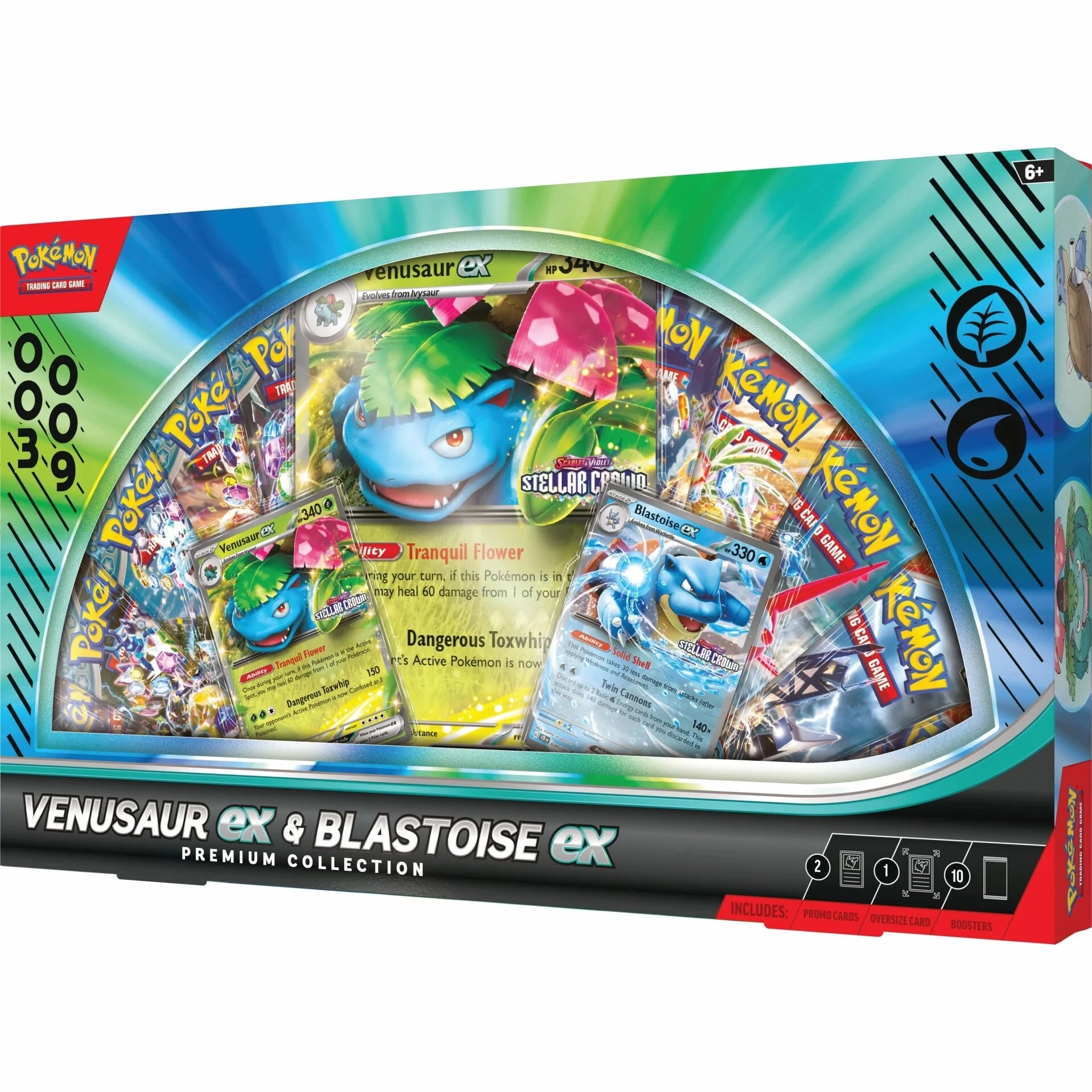 Pokemon Venusaur ex & Blastoise ex Premium Collection (ENG ver.) ???????` ???? ???? ?????? PTCG Sidekick Role Mini Collection Tiny Posture