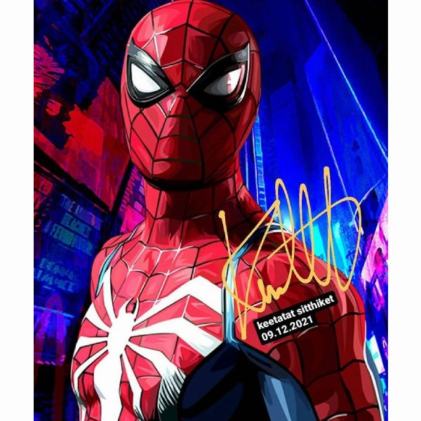 Hobbyist Collection Gallery Art Pop Art Wall Decoration Drawing (Spiderman Red Blue White)