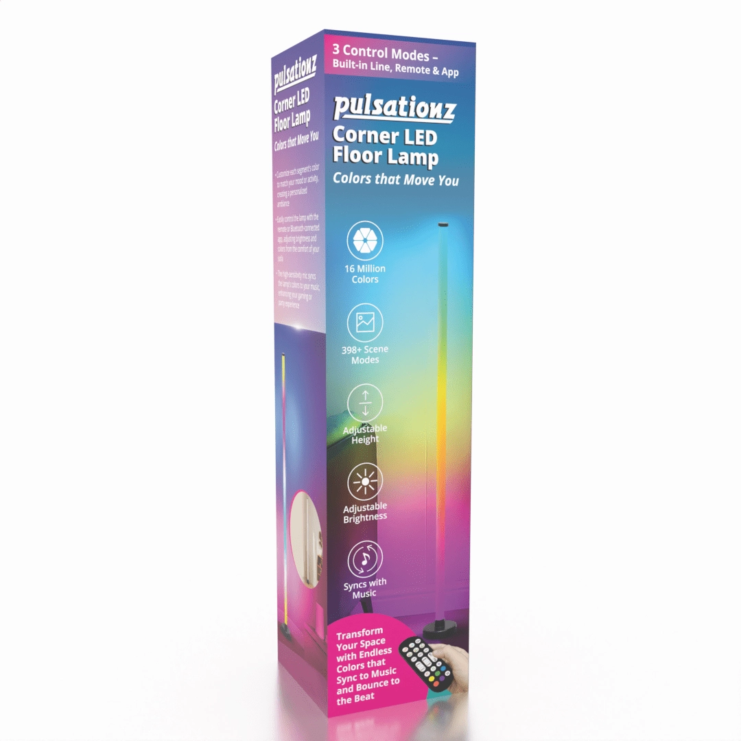 Pulsationz LED Corner Floor Light Educational Sharing Tornado Model