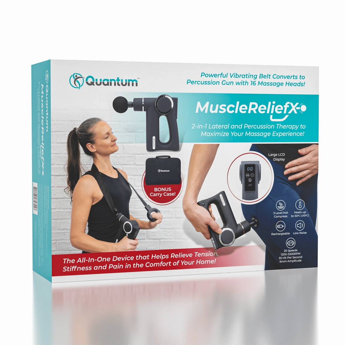 Imaginative Gustatory Quantum MuscleReliefX Full Body Lateral & Percussion Massager | Includes Vibrating Belt! Pool Party Mountain Formation