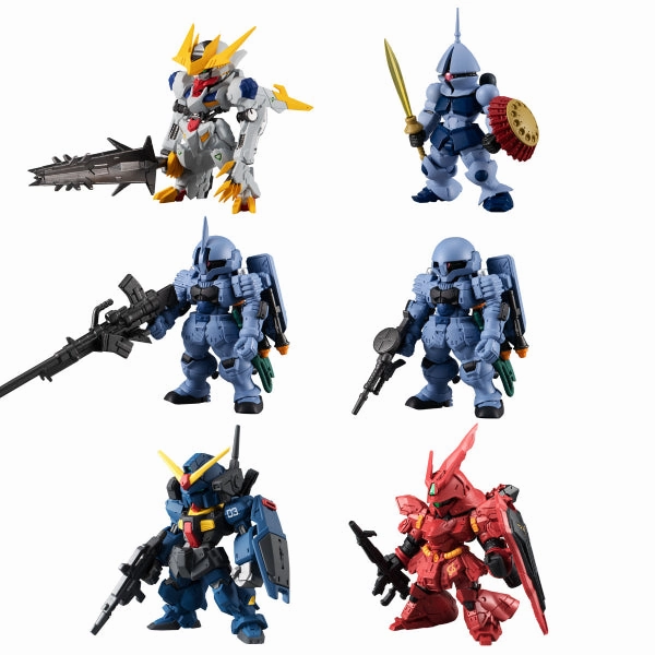 FW GUNDAM CONVERGE 10th ANNIVERSARY MEMORIAL SELECTION 01 W/O GUM (SET of 6) Exclusive Pack Series Collector's Edition Series